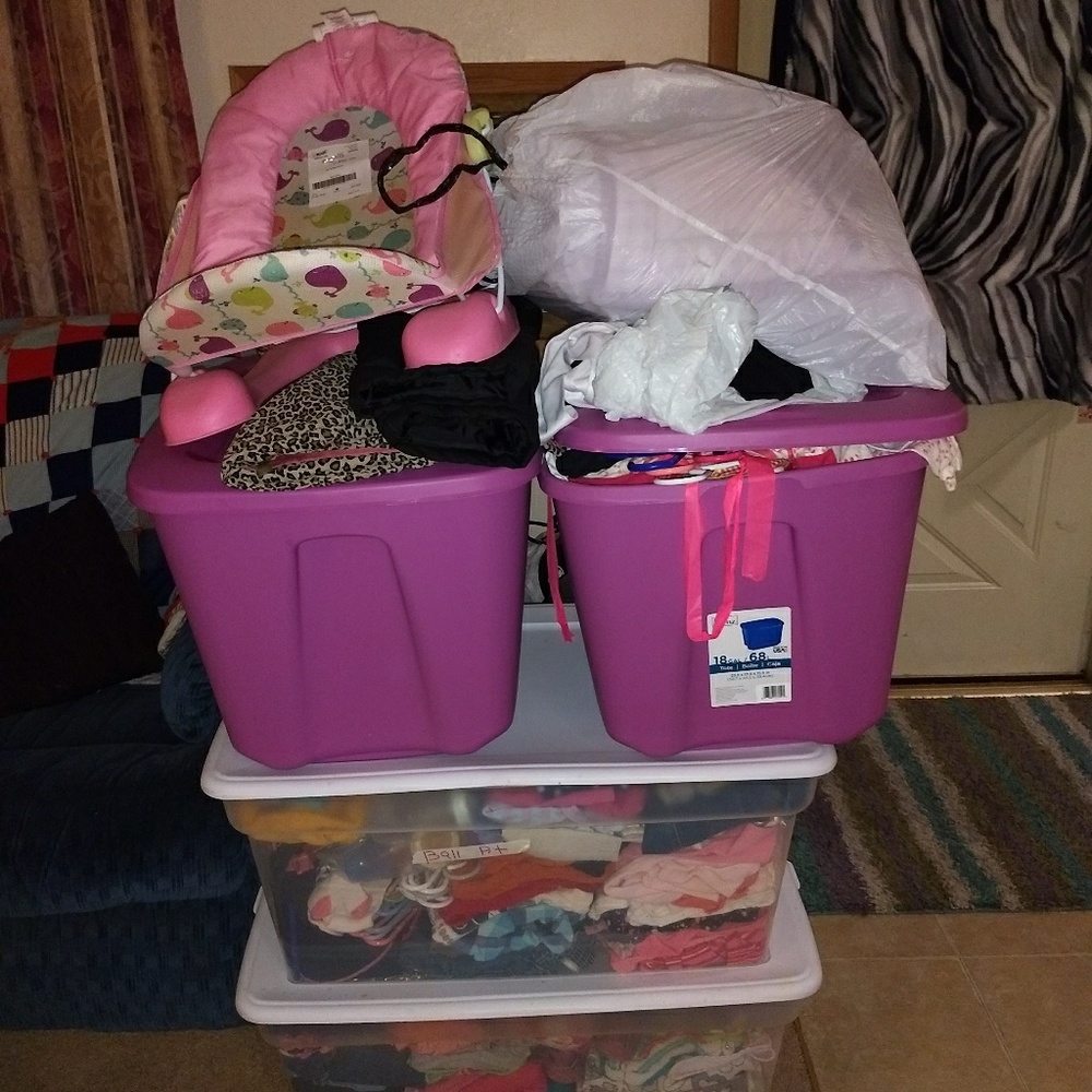 Bunch of baby clothes etc