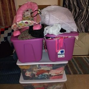 Bunch of baby clothes etc