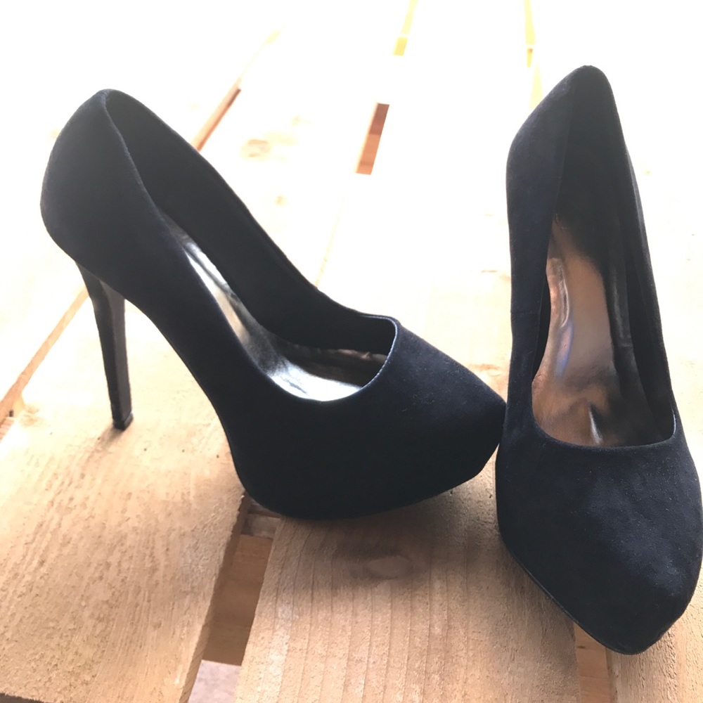 Black Suede Heels
