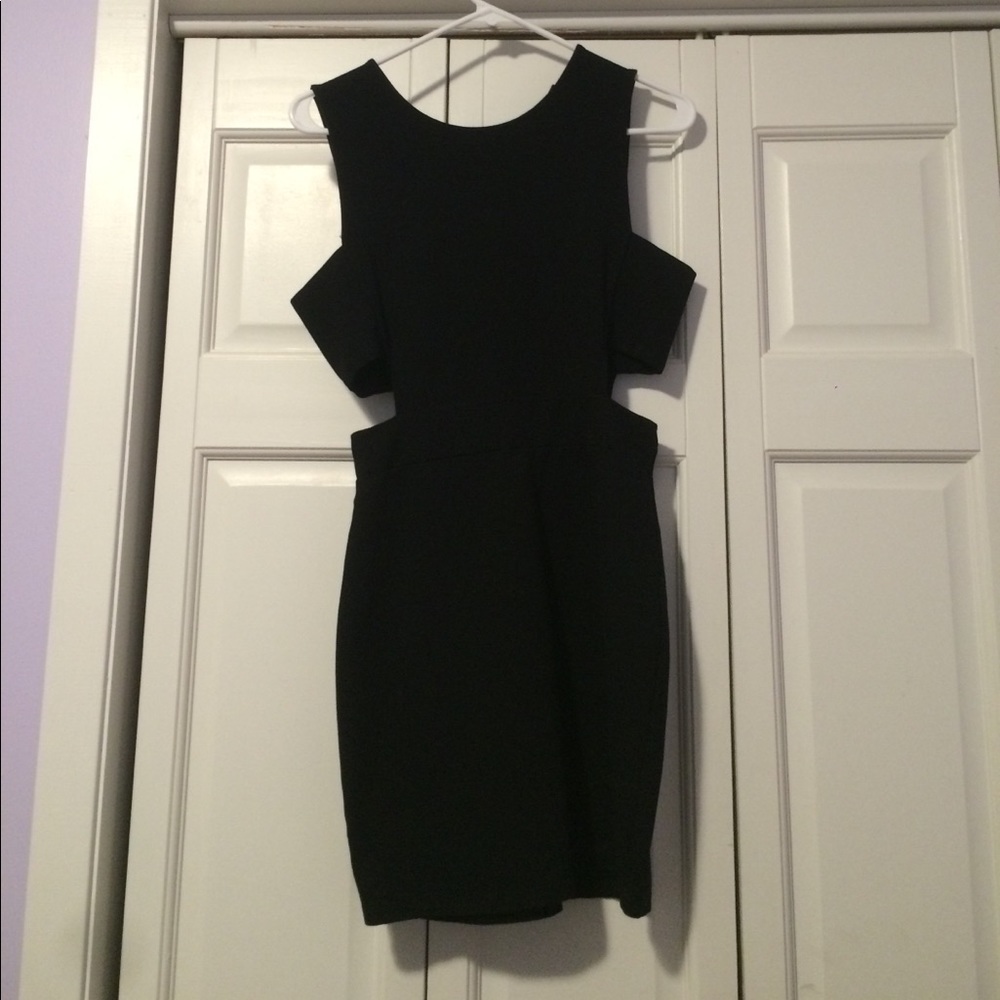 Black dress with cut outs