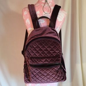 LF Purple Velvet Backpack