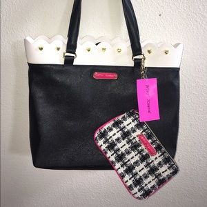 Betsy Johnson purse and wristlet