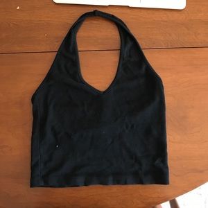 black halter top