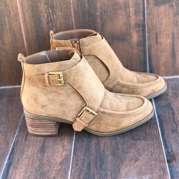 Monk Strap Suede Ankle Bootie - Picture 2 of 5