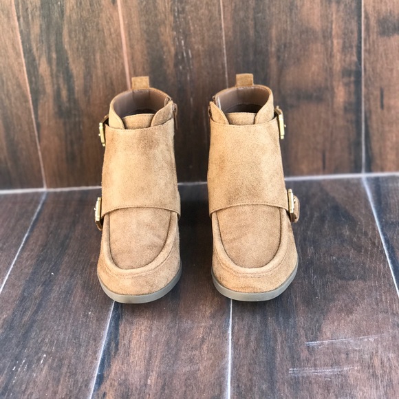 Monk Strap Suede Ankle Bootie - Picture 3 of 5