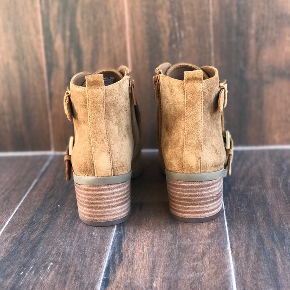 Monk Strap Suede Ankle Bootie - Picture 4 of 5