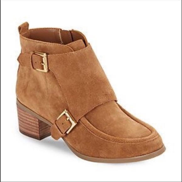 Monk Strap Suede Ankle Bootie - Picture 5 of 5