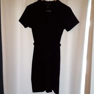Club Monaco sleeves cap dress w/collar / V-zipper
