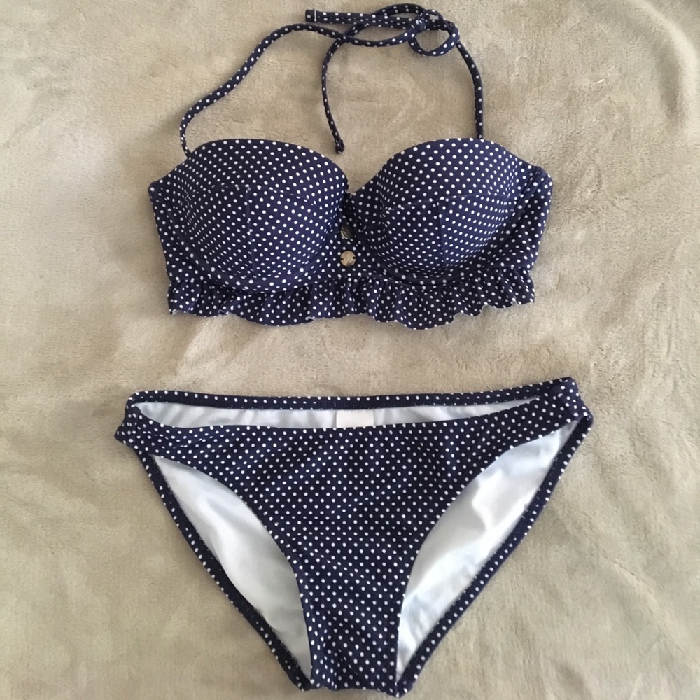 2 Piece Polka Dot Sailor Bikini
