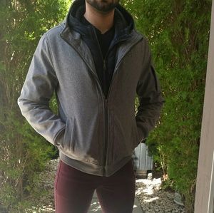 TOMMY HILFIGER GRAY RAINCOAT