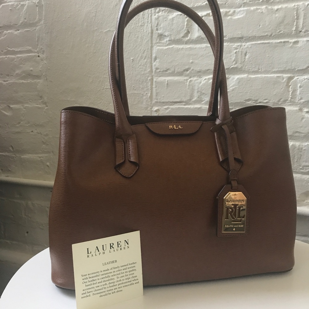 Ralph Lauren Brown Leather tote