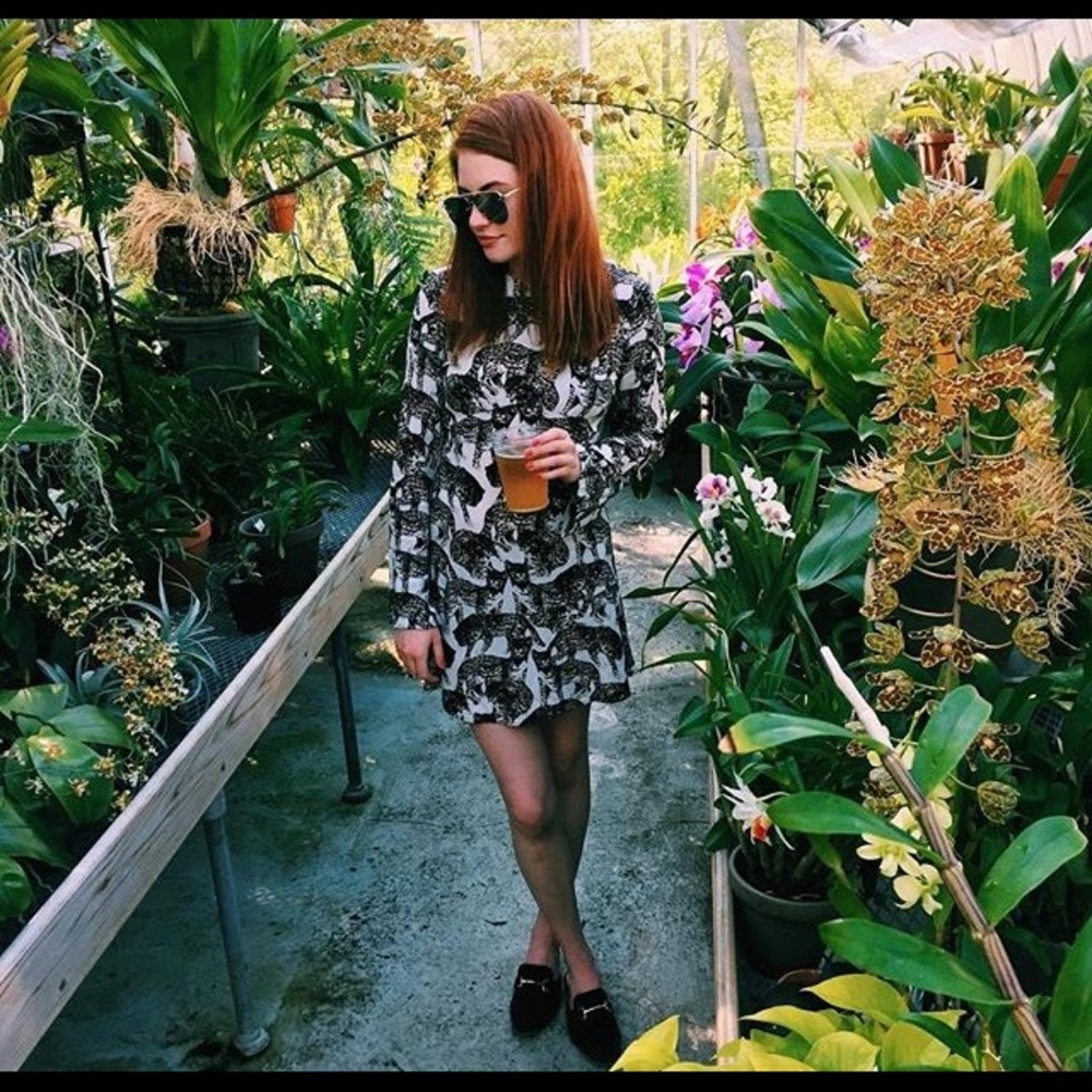 H&M leopard print dress