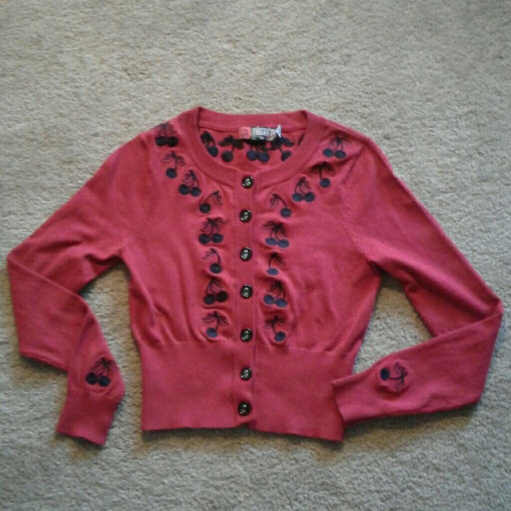 Rockabilly Vintage Style Cherry Cardigan