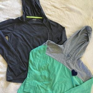 Girls set of 2 tshirt hoodies