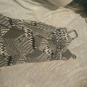 Black and white dinner dress