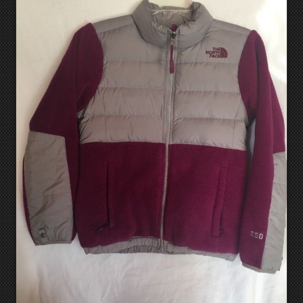 NORTH FACE 550Girls Deep Prpl Fleece Denali jacket