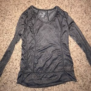 Gray athletic long sleeve