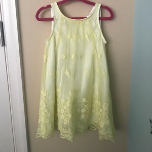 Whimsical pale yellow dress