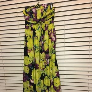 Strapless maxi dress