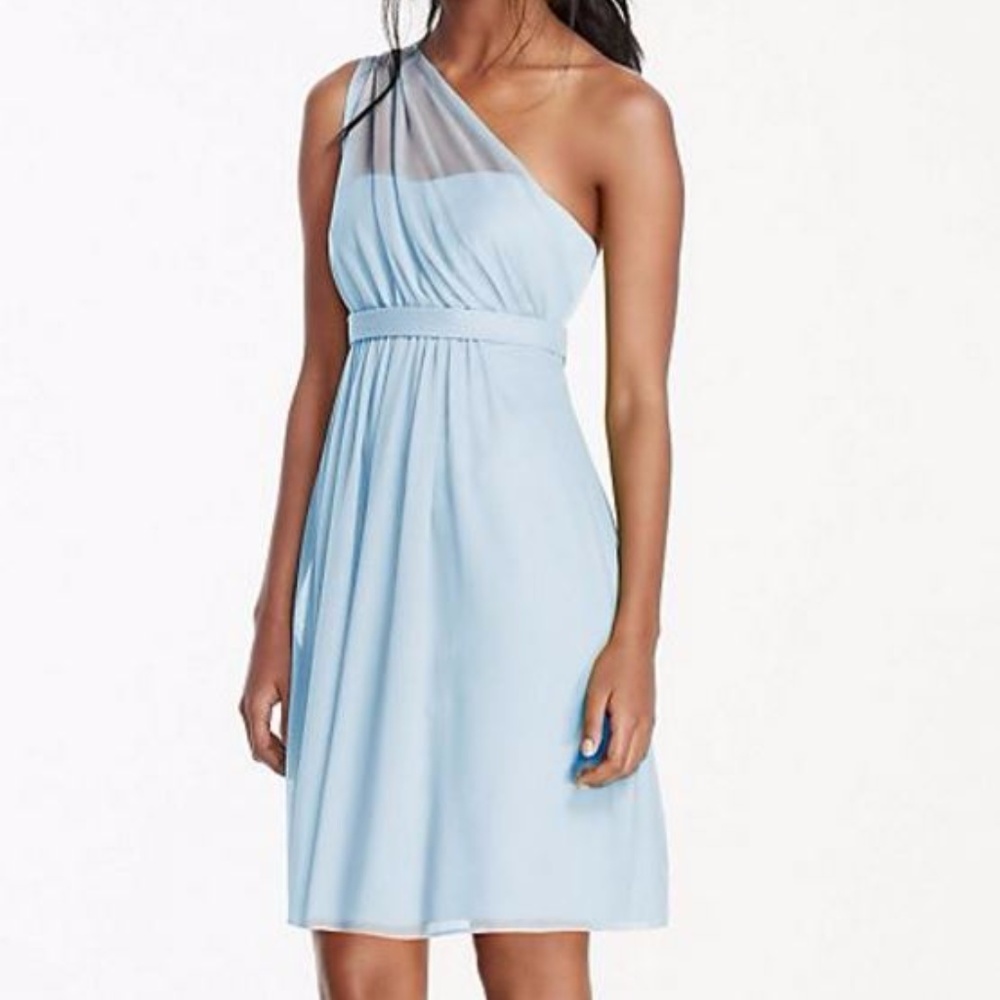 Capri Blue Bridesmaid Dress