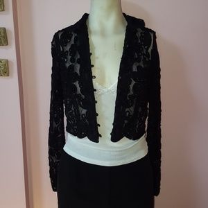 Black beaded jacket