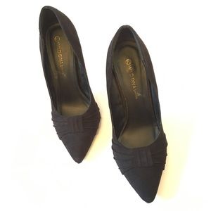 Wild Diva Lounge Black Suede Heels