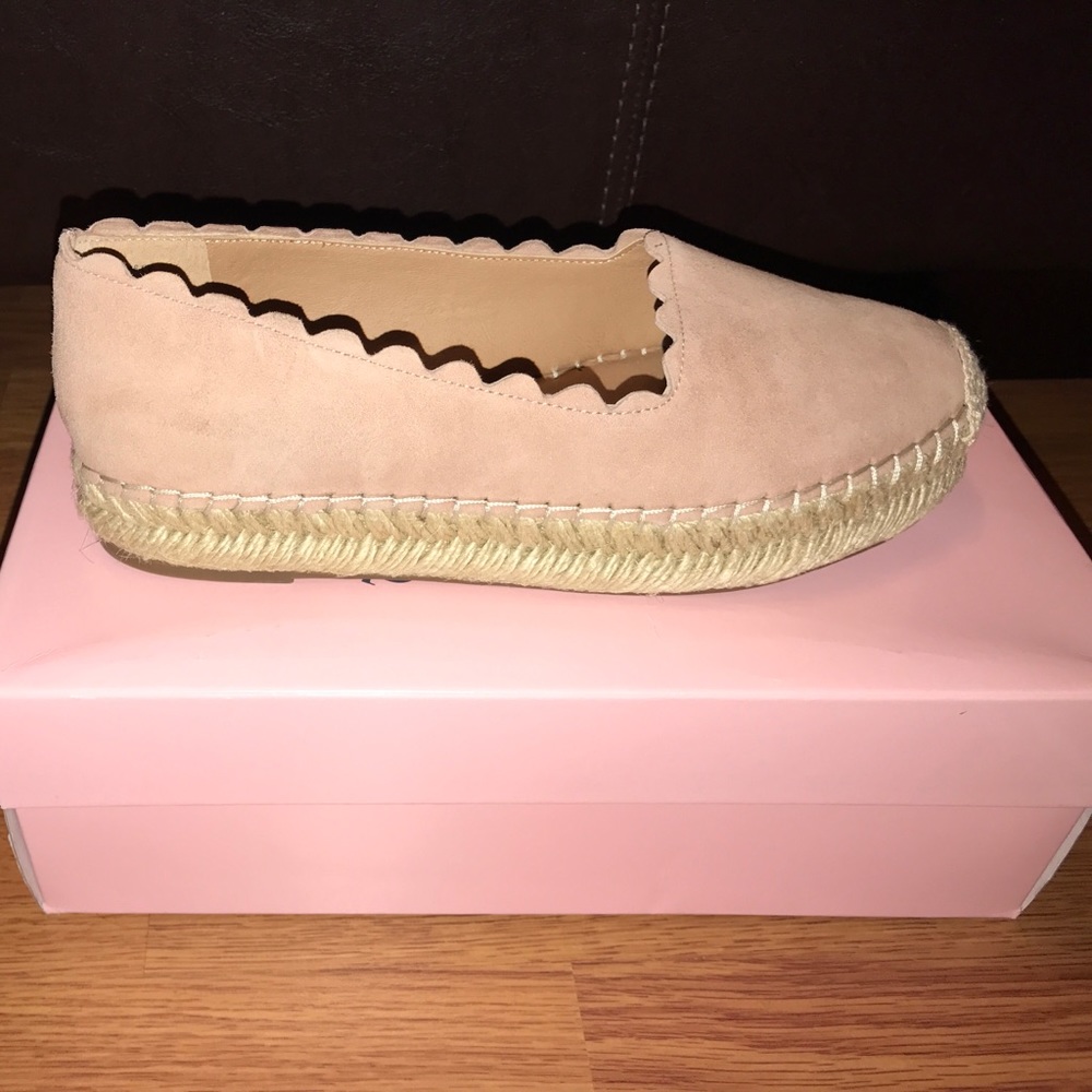 Dusty rose espadrilles. Brand new, never worn