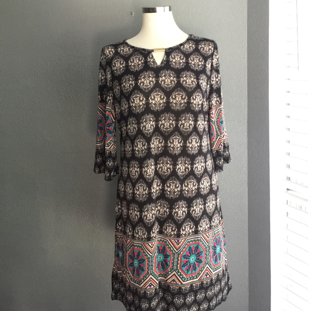 5th & Love Nice Patterned Tunic comfy Dress SzL