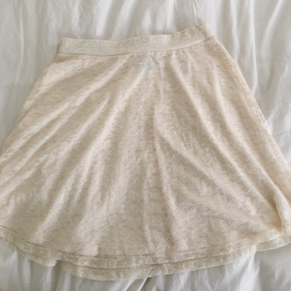ivory lace skirt