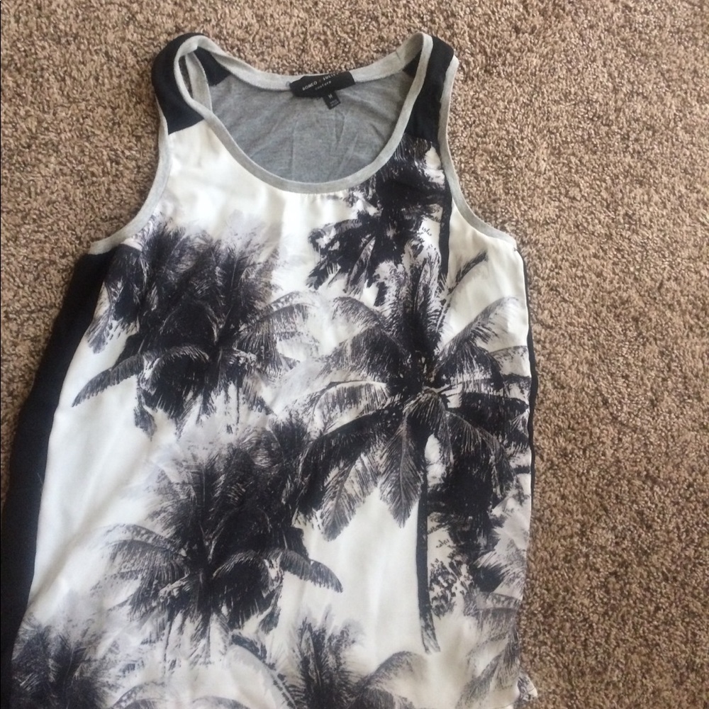 black and white tank