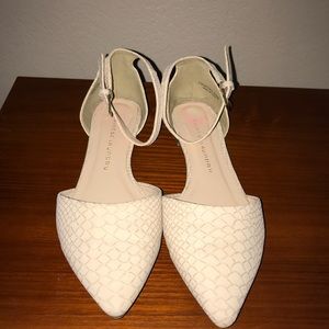 Chinese Laundry Creme Faux Snake Skin Flats