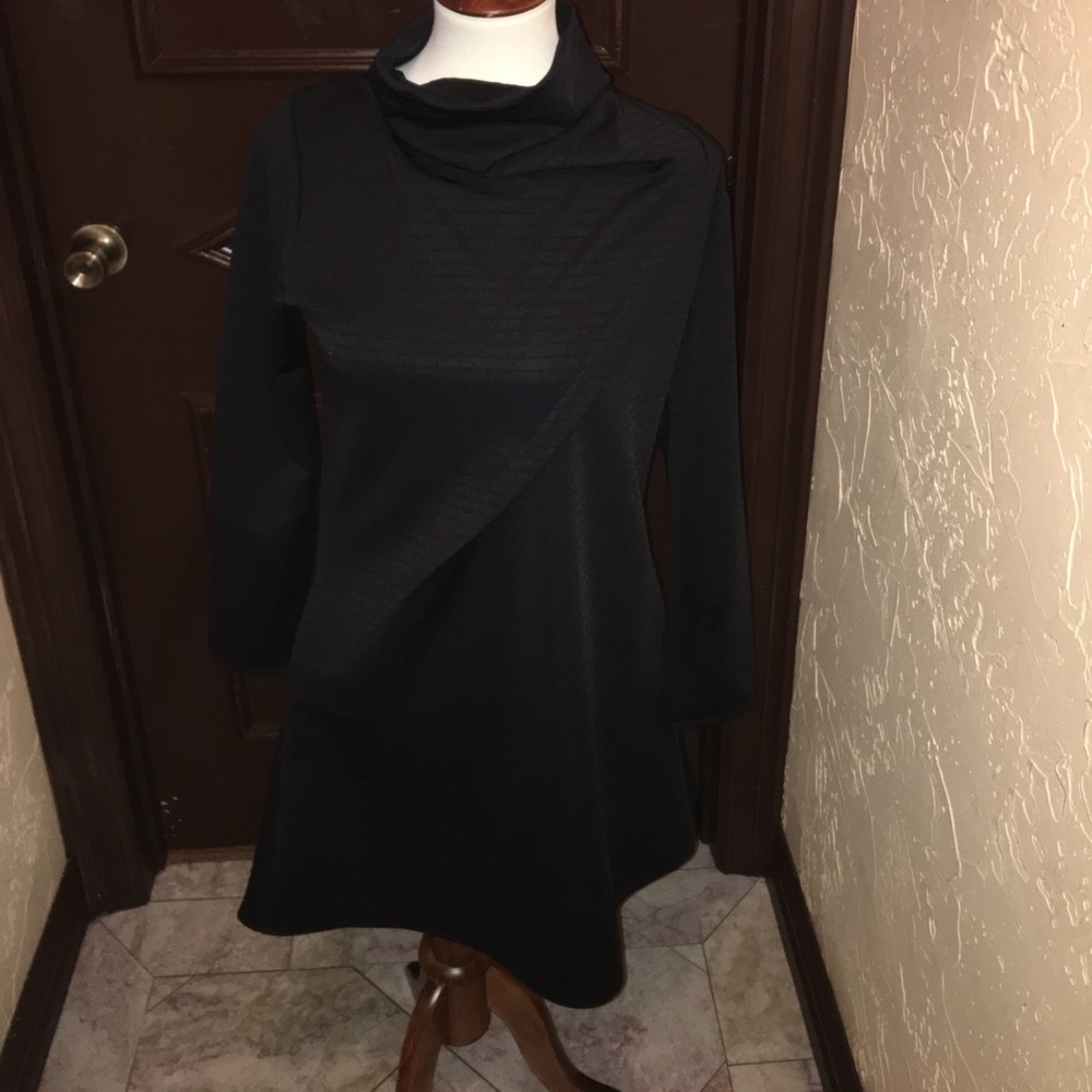 Black mock dress