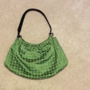 Kate Spade green silk purse.