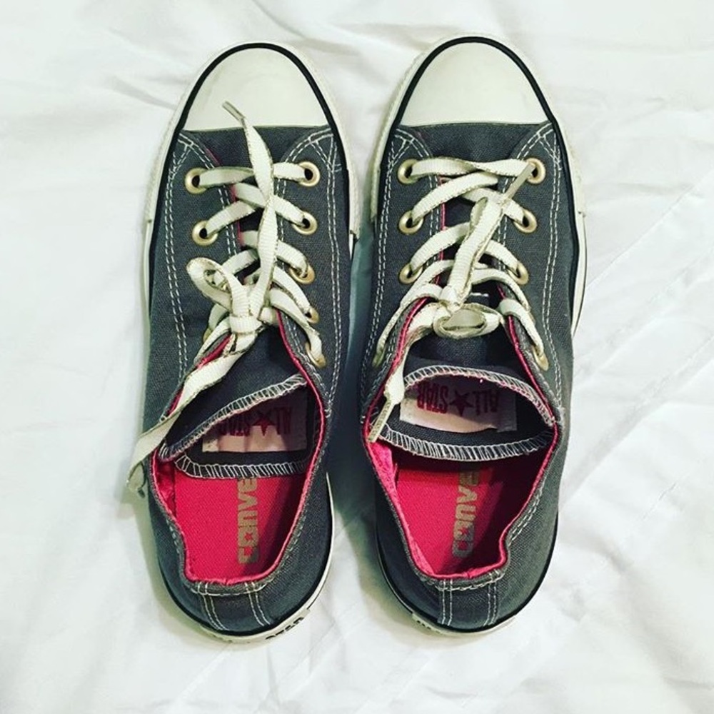 Converse gray shoes