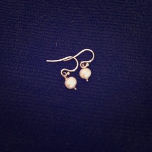 Silver Pearl Earrings