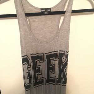 GEEK NERD gray maxi dress
