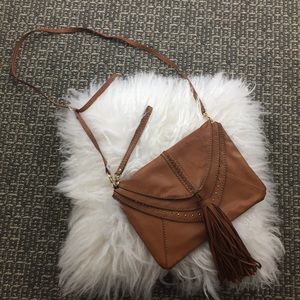 Leather Fringe Crossbody Bag
