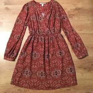 Cute fall long sleeves dress
