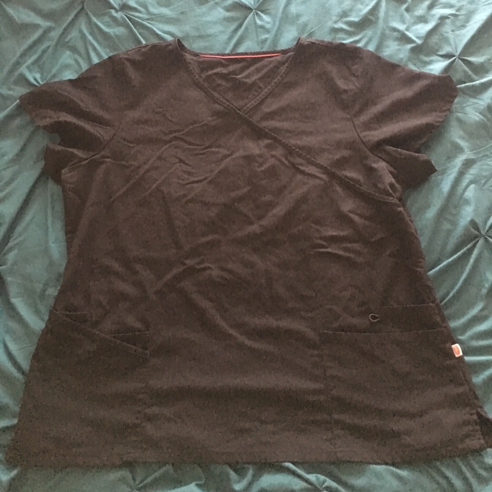 Black scrub top