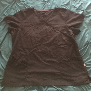 Black scrub top