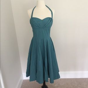 Anthropologie retro dress halter or strapless