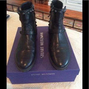 Stuart Weitzman Black Booties 8.5 M