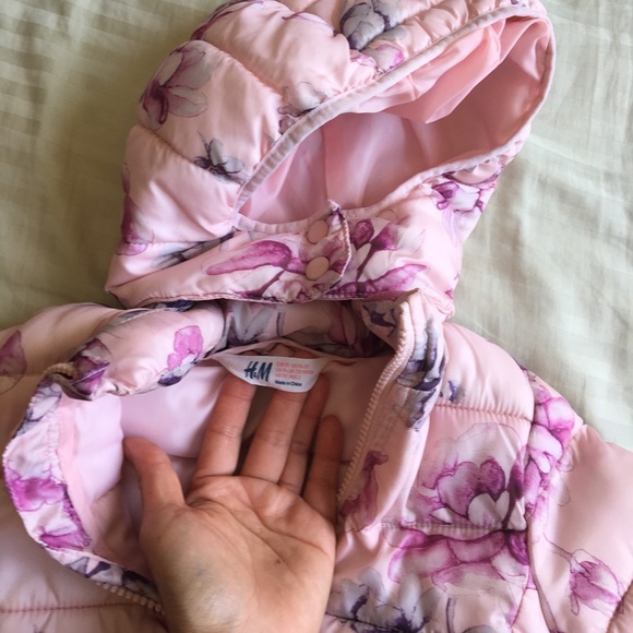 H&M Jackets & Coats Hm Toddler Baby Girls Puffy Jacket Coat Poshmark