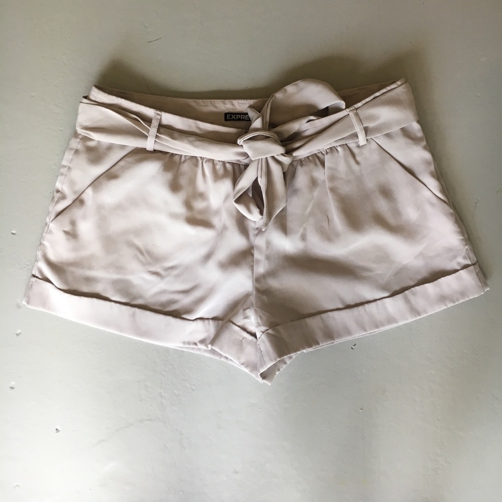 Express Tan Silky Feel Shorts - 10