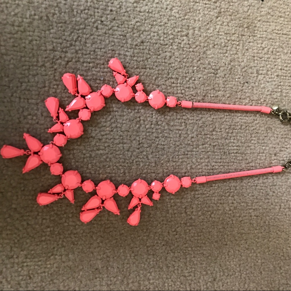 J. Crew neon statement necklace