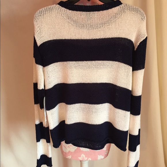 Ralph Lauren Blue/White striped sweater - Picture 2 of 6