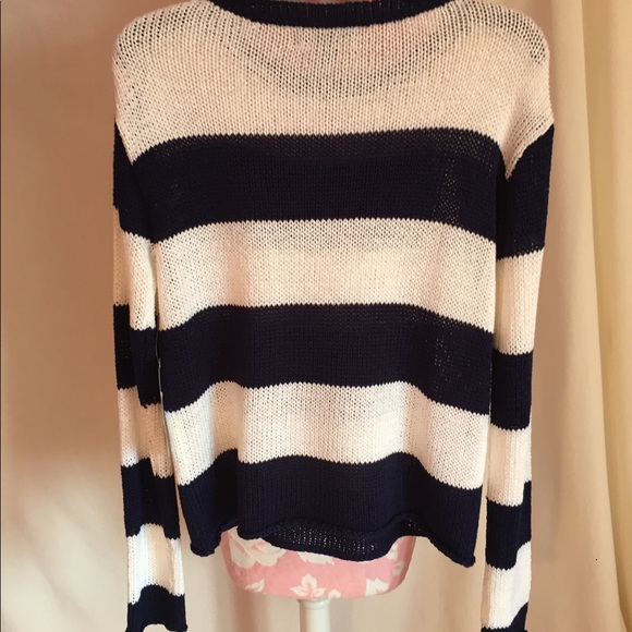 Ralph Lauren Blue/White striped sweater - Picture 3 of 6