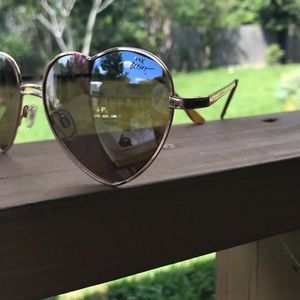 Betsey Johnson Heart Sunglasses