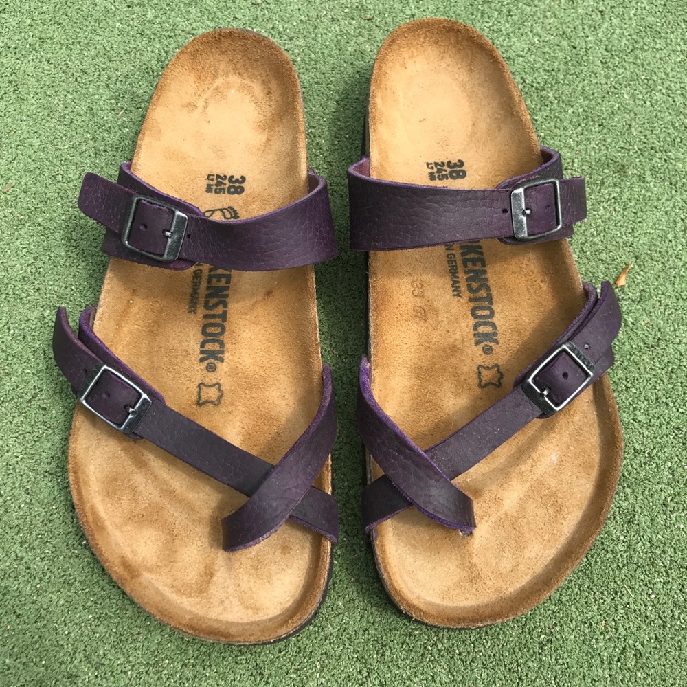 Birkenstock Mayari RARE Purple Leather 38 Regular