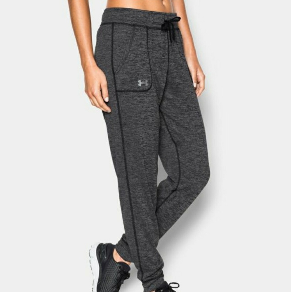 Under Armour Tech Twist Pants In Black/Gray